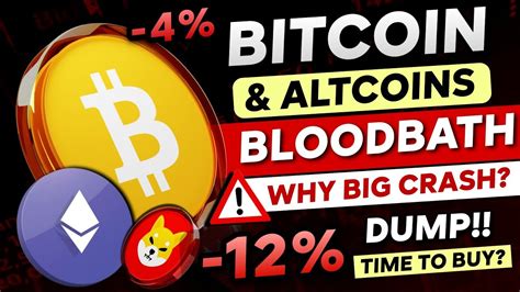 🛑 Bitcoin And Altcoins Suddenly Crashing Hard Reason For Dump Time