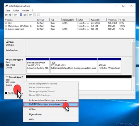 Festplatten Von Mbr Auf Gpt Konvertieren Bei Windows Mit Mbr Gpt