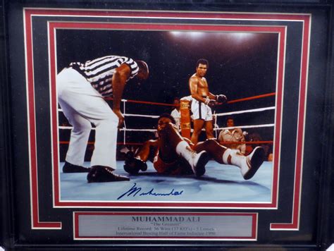 Muhammad Ali Autographed Signed Framed 8x10 Photo Vs Foreman Psadna