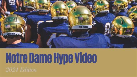 Notre Dame Hype Video Youtube