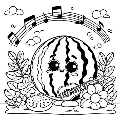 Melon Playground Coloring Pages - Coloring Nation