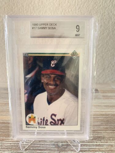 SAMMY SOSA 1990 Upper Deck Star ROOKIE 17 GRADED BGS 9 MINT White Sox