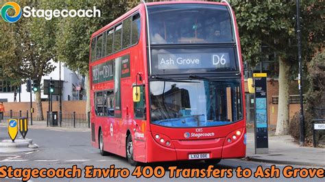 Transfer Bus Journey On The D6 Stagecoach London Alexander Dennis