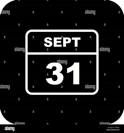 September 31st Date on a Single Day Calendar Stock Photo - Alamy