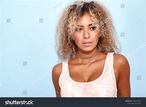 Portrait Blissful Sexy Hot Black Woman Stock Photo Shutterstock