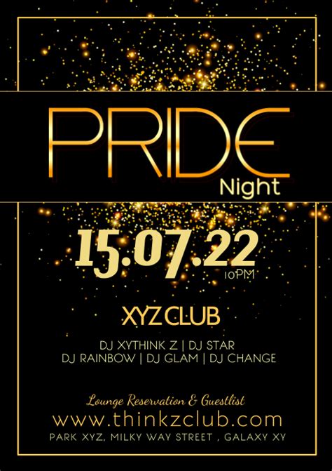 Pride Party Night Festival Lgbt Event Advert Template Postermywall