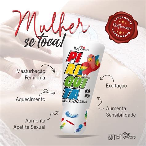 Piriquita Assanhada Excitante Feminino Linha Vem Transar Hotflowers Distribuidora Hot Flowers