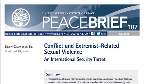 Conflict And Gender Based Violence Women In International Security