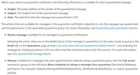 DIgest quarantine email - Microsoft Q&A