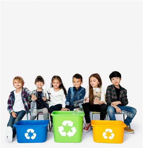 set  trash bins  recycle symbol  photo