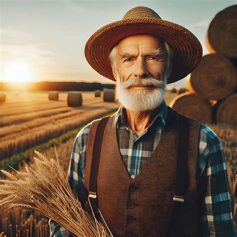 Download Portrait Male Farmer Royalty Free Stock Illustration Image