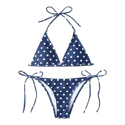 Idall Bikini Sets Bathing Suit Women S Sexy Polka Dot Print Bikini