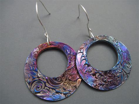 Copper Heat Patina In 2024 Wire Wrap Jewelry Designs Polymer Jewelry Patina Earrings