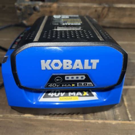 Kobalt 40v Max Lithium Ion Battery 5 0 Ah Model Kb 540 06 And Krc 60 06 Charger Values Mavin