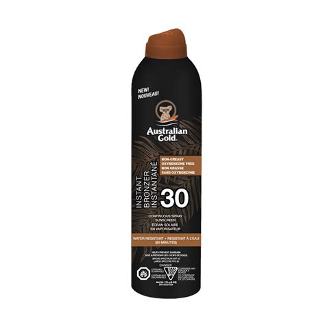 SPF 30 Continuous Spray Bronzer (6oz) - Australian Gold Canada