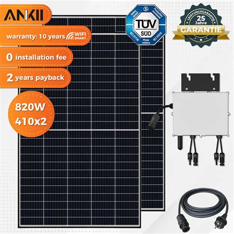 Germany Balcony Solar System 600 Watt 800 Watt Small On Grid Solar