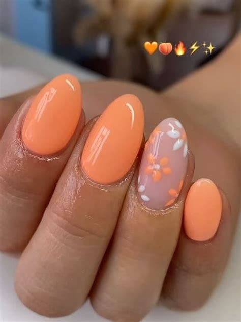 15 Sweet Peach Nail Designs To Brighten Up Your Summer Look In 2024