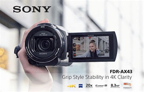 Sony FDR-AX43 compact 4K Handycam now for pre-order in the Philippines