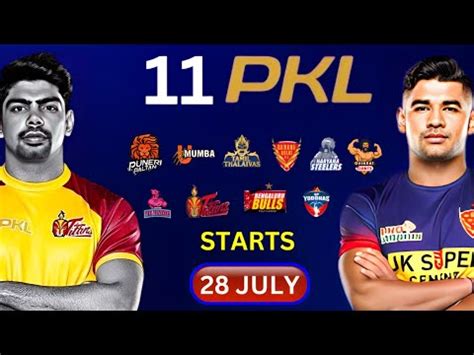 Pro Kabaddi Season 11 Starting Date All Updates PKL 11 Starting