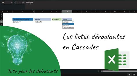 Comment Cr Er Une Liste D Roulante En Cascade Youtube