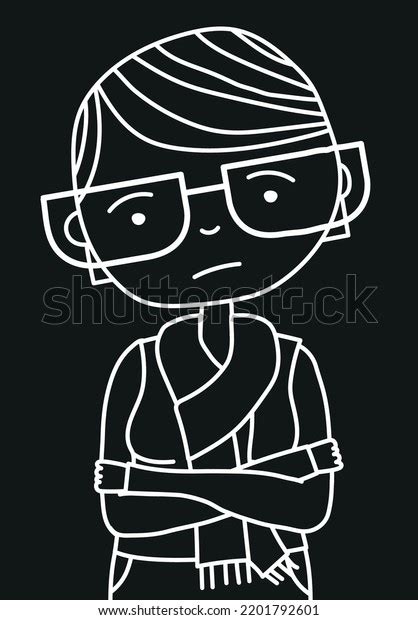 Depression Black White Vector Illustration Stock Vector (Royalty Free ...