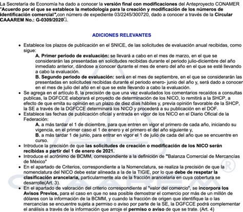 Conamer Actualizaci N Del Anteproyecto Por El Que Se Establece La