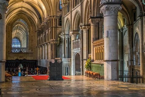 Canterbury, Kent, UK, 2015. Interior View of Canterbury Cathedral ...