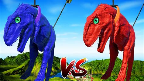 10 Colorful Giganotosaurus Vs Ironman Indominus Rex Dinosaurs Fight 🌍