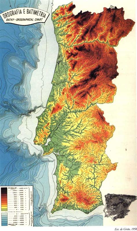 Rea De Integra O E Geografia Portugal Continental Relevo