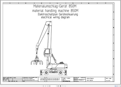 Sennebogen Material Handler 850 850 0 114 Electric Diagram EN DE Auto