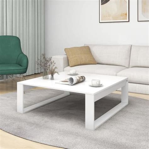 Zerodis Table Basse Blanc X X Cm Agglom R Ab Hb