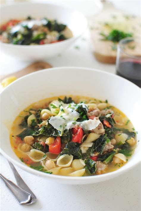 Kale And Sausage Minestrone Bev Cooks