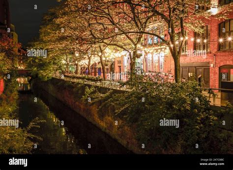 Manchester S Gay Village At Night Stock Photo Alamy
