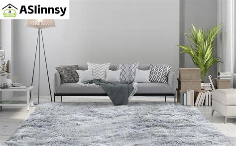 Amazon De Asiinnsy Hochflor Teppich Wohnzimmer Flauschig Shaggy Weich