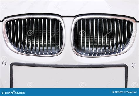 Front Grill Of BMW White Car Stock Image - Image: 8479053