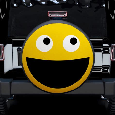 Funny Smile Face Car Spare Tire Covers T For Campers Jeep Tire