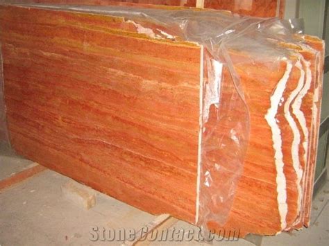 Travertino Rosso Travertine Slab Iran Red Travertine From Italy