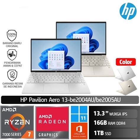 Jual Hp Pavilion Aero Be Au Ryzen U Gb Ssd Tb Win Ohs