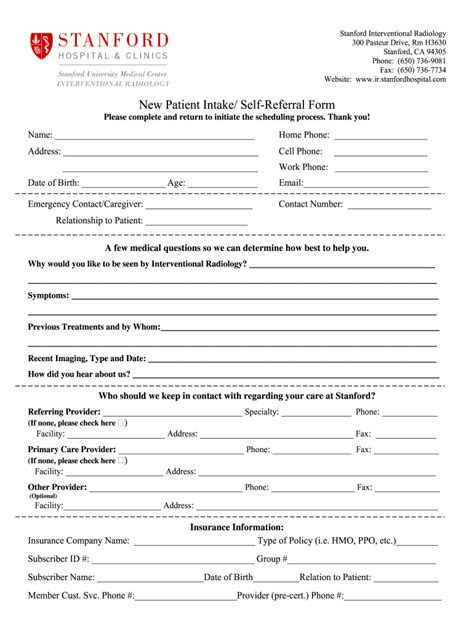 Self Referral Form Complete With Ease Airslate Signnow