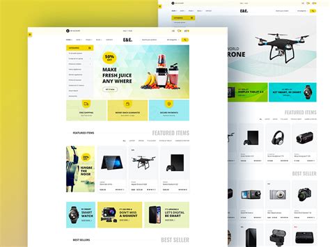 EE - Free Electronics eCommerce Bootstrap4 HTML Template - Free Themes ...