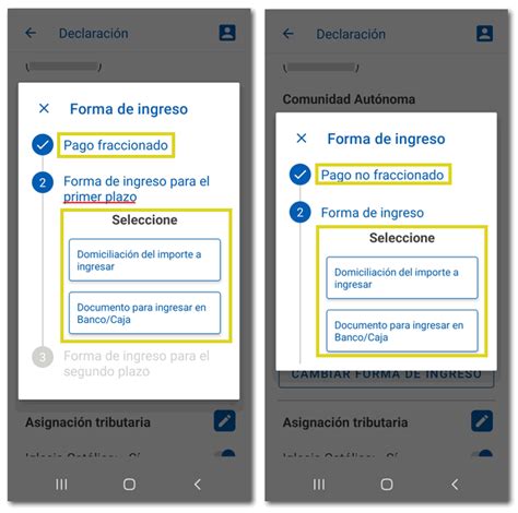 Agencia Tributaria APP AEAT Servicios Renta Presentación de la