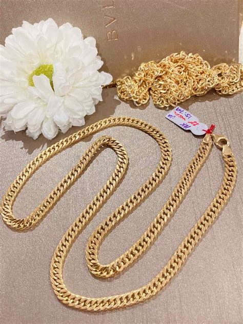 20 JG Chain Necklace K18 Women S Fashion Jewelry Organizers