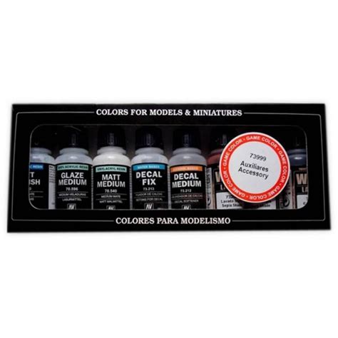 Vallejo - Auxiliary Acrylic Paint Set (8 x 17ml)