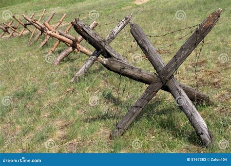 Barbed Wire Barrier Stock Photos Image 5167383