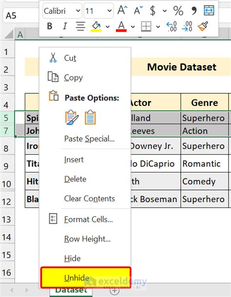 How To Unhide All Rows In Excel All Possible Ways Exceldemy