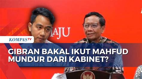 Video Ditanya Soal Ikut Jejak Mahfud Mundur Dari Kabinet Ini Respons