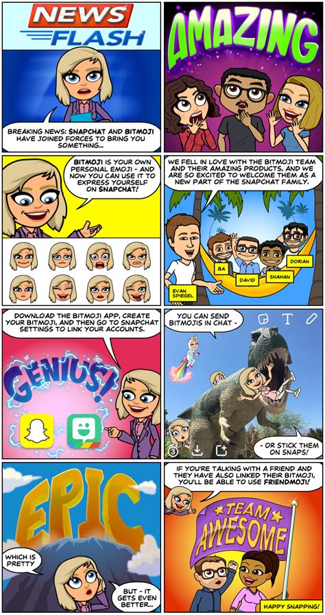 Snapchat now lets you use Bitmojis in chat or on snaps | TechCrunch