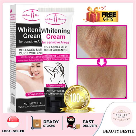 Body Whitening Cream Underarm Armpit Knee Dark Skin Whitening Bleaching