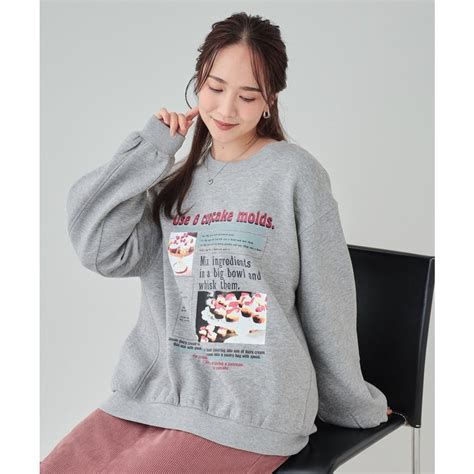 キューティーブロンド Cutie Blonde SLLあったか裏起毛グラフィックアソート スウェットプルオーバーSHOO WARM グレー 212 ファッション通販