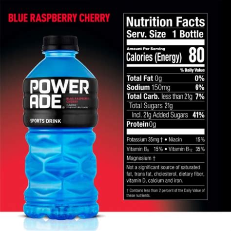 Powerade Blue Raspberry Cherry Electrolyte And Vitamin Sports Drink 28 Fl Oz Smiths Food And Drug